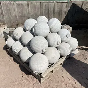 庭の装飾天然石花崗岩球ボール