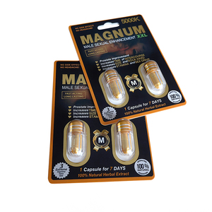 Magnum 5000K XXL Capsules à base de plantes pour hommes, longue durée, vitalité, énergie, endurance, 2 capsules en blister - Product Image 3