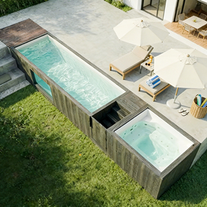 Piscina Elevada de Fibra de Vidrio para Exteriores con Características Resistentes a los Rayos UV y a la Corrosión - Product Image 1