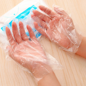 ถุงมือพลาสติกแบบใช้แล้วทิ้ง 100 ชิ้น ฟิล์ม PE แบบหนาสำหรับงานจัดเลี้ยง งานครัว งานบ้าน การจัดการอาหาร - Product Image 2