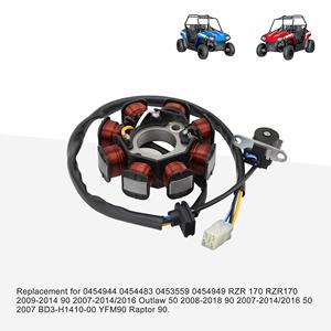 北极星RZR 170 RZR170 2009-2014 0454944 0454483的GOOFIT摩托车发动机发电机定子磁电机4线8线圈 - Product Image 5