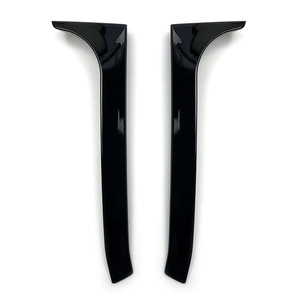 Volkswagen Golf Mk6 Rear Bumper Spoiler Piano Black ABS Side Lip <b>Wing</b> Modification Part Number 159 - Product Image 1