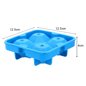 Diamond Ice Cube Tray Reusable Ice Cubes Maker Silicone Ice Cream Molds Form Chocolate Mold Whiskey Party Bar Tools