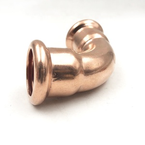 ข้อต่อกดทองแดงแผ่นโปรไฟล์ <span class=keywords><strong>M</strong></span> ปลอก22มม. ข้อศอก - Product Image 4