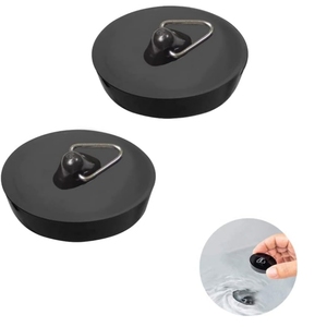 Tappi di scarico per vasca da bagno, tappo per vasca da bagno in gomma tappi per vasca da bagno con chiusura ad anello - Product Image 1