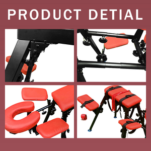 Sedia Vibrante Regolabile per Esterni con Strutture di Fissaggio per il Corpo, Sedia a Tema per Giochi Erotici e Arredamento per la Camera da Letto - Product Image 2