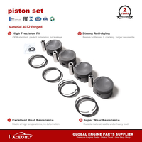 Kit de pistons forgés RACEORLY 06D107066S 4032 1.2+1.5+2.0 82.5mm 700HP pour VW Scirocco Audi TTS CDLB CDLC