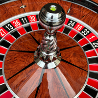 32 Zoll Luxus-Roulettekessel aus Massivholz und Kunststoff-Pokertisch für Unterhaltung & Poker