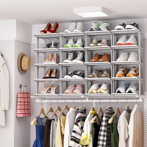 Inthetrend Good Quality PP Plastic Modern White 5 Layers Easy Installation Living Room <b>Shoe</b> Racks Space Saving Storage Organizer - Product Image 5