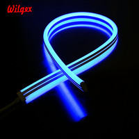 Meilleure Vente 11x24mm RVB 5050 Pixel SPI WS2811 DMX Programmable Double Côtés Conduit Néon Flex IP68 Pour La Décoration Intérieure Et Extérieure