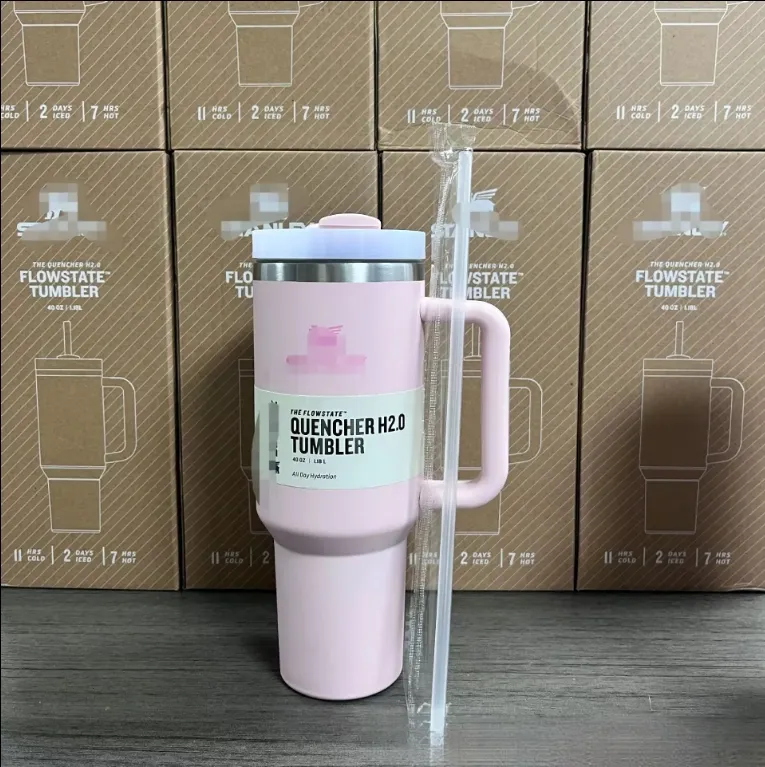 2024 Amaz ong 1:1 High Handle Best Seller Stanelly cup 40oz with handle tumbler Stainless Steel Cup mug Handle Tumbler