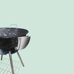 Barbecue à charbon de bois portable de 20 pouces avec roues pour le camping, la cour et la cuisine sur table - Product Image 2