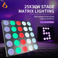 Sortie d'usine 25x30w scène blinder led lumière matricielle rgbw 4in1 lavage mural led faisceau lumineux matriciel