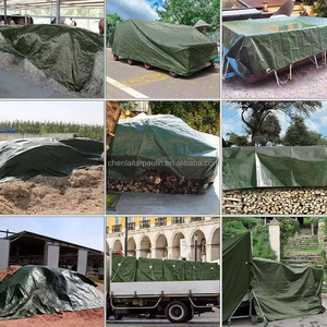 Bâche en PE enduite imperméable 150G, verte et argentée, pour jardin, extérieur, auvent, voile d'ombrage, anti-UV, tissée, pour <span class=keywords><strong>voiture</strong></span>, animaux domestiques, <span class=keywords><strong>chien</strong></span>, maison - Product Image 6
