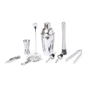 Juego de Coctelera Moderna de Acero Inoxidable al por Mayor con Capacidad de 550 ml, Todos los Utensilios y Base Original de Bambú para Exhibición en Bar - Product Image 2