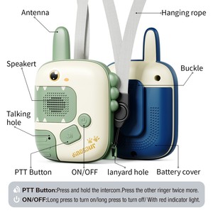 Talkies-walkies pour enfants, lot de 2, conversation longue distance, aventure en plein air, camping, randonnée, jouet cadeau pour garçons et filles de 3 à 12 ans - Product Image 3