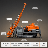 Foreuse hydraulique MCE1200 à moteur diesel pour forage de carottage, à couple élevé, pour forages ultra-profonds, fournie par l'usine