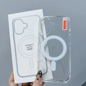 Nuovo popolare scatola custodia confezione Wireless ricarica magnetica chiara <span class=keywords><strong>Cover</strong></span> del telefono antiurto per <span class=keywords><strong>iphone</strong></span> 17 16 15 14 13 12 caso paraurti - Product Image 1