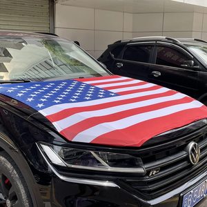 Vente en gros de nouveaux couvre-capots de <span class=keywords><strong>voiture</strong></span> personnalisés avec le drapeau de Porto Rico et des tissus élastiques pouvant être lavés, bannière de capot de <span class=keywords><strong>voiture</strong></span> - Product Image 3