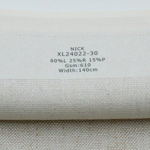 Hữu Cơ Bông Vải Lanh Nhà Dệt May Giàu Có Kết Cấu Pha Trộn Bọc Cho Rèm Gối Bìa Dệt Đồng Bằng Thoáng Khí - Product Image 6