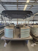 Bateaux pontons sportifs à grande vitesse en aluminium soudé, 8,2 m (27 pi), à deux moteurs, très demandés en Europe, à vendre