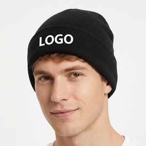 Gorro de Punto Acrílico Gris para Hombre, Estilo Casual para Invierno, Cálido, 56-58 cm de Circunferencia de Cabeza, 2027 - Product Image 3