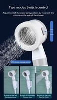 Portable Camping en plein air pommeau de douche électrique ensemble USB charge Durable ABS plastique Chrome robinets thermostatiques étanche à l'eau