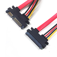 Cable de Extensión SATA de Alta Calidad a Precio de Fábrica, 30CM, 22 Pines Macho a Hembra, Cable de Alimentación y Datos SATA de 7+15 Pines para Disco Duro