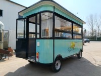 Camion de restauration rapide électrique SANSHELL EB400 13FT personnalisé, style vintage, certifié CE, pour la vente de nourriture de rue en extérieur et les barbecues