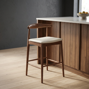 Chaise de salon moderne en bois, dossier solide, design ergonomique, style scandinave, mobilier pour la maison - Product Image 4