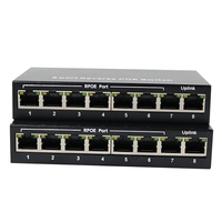 Commutateur réseau Ethernet 8 ports 100Mbps 1000Mbps DC12V alimentation fibre rapide commutateur Ethernet réseau convertisseur émetteur-récepteur SC