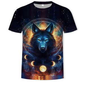 Cheap <strong>Wolf</strong> <strong>T</strong> <strong>Shirt</strong> for Men Animal Print Short Sleeve Top 3d Casual Street Man <strong>T</strong>-<strong>shirt</strong> Oversized Tee <strong>Shirt</strong> Men Vintage Clothing - Product Image 5