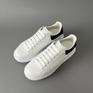 Nouveauté 2024, baskets plateforme unisexes, chaussures plates en cuir blanc et noir, grandes tailles 35-45, style designer, chaussures de skate - Product Image 5