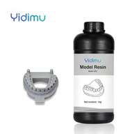 Yidimu Guangdong Resin Sintetis Cair untuk Cetak Gigi Tiruan 3D, Dapat Dikeringkan dengan UV 405nm, Kemurnian 99%, Model 3D 1kg