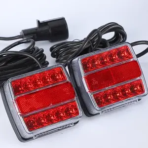 LED Trailer Light Reverse Indicator Brake Tail Lights Truck Caravan UTE 12V 75 LEDs