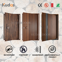 Puerta Interior Moderna de Madera con Listones Verticales en Negro Mate, Diseño Acanalado de Lujo para Dormitorio, Insonorizada e Impermeable, para Villa