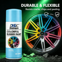 Peintures automobiles multicolores en gros pour la personnalisation et la décoration de véhicules, entretien des roues, peinture en caoutchouc pelable en aérosol