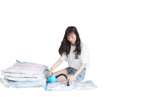 Sacco Sottovuoto di Alta Qualità per Imballaggio Vestiti e Viaggio, Busta di Compressione con Pompa Salvaspazio - Product Image 5