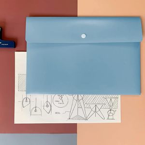 Pochettes de classement en polyéthylène format Lettre, organiseur de documents, enveloppes en plastique <span class=keywords><strong>A4</strong></span>, porte-documents plat <span class=keywords><strong>avec</strong></span> fermeture à bouton-pression - Product Image 6