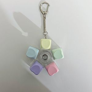 Custom Logo DIY Keyboard Caps Keychain Keycap Keyboard Fidget Clicker Toy Keyboard Keychain Switch Fidget Stress Relief KeyChain - Product Image 5