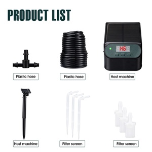 Solar Powered Automatic Plant Waterer Kit Drip Irrigation System with <b>Timer</b> Modes & Anti-Siphoning Device Plastic Material - Product Image 6