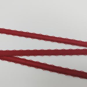 Cinta Elástica Personalizada de Alta Calidad, 13.5mm de Ancho, Cinta de Nailon con Logotipo de Marca para Cinturillas de Ropa Interior, Cinturones con Borde Picot - Product Image 4