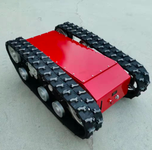 Châssis <span class=keywords><strong>de</strong></span> robot à chenilles en caoutchouc pour robot <span class=keywords><strong>de</strong></span> petite taille, déplacement à 6 km/h environ - Product Image 4