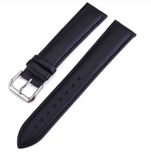 Correa de reloj de cuero genuino lisa y plana OEM en stock de 10mm, 12mm, 13mm, 14mm, 15mm, 16mm, 17mm, 18mm, 19mm, 20mm, 21mm, 22mm, 24mm - Product Image 6