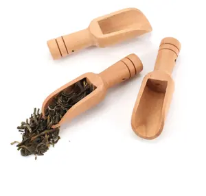 Mini bain japonais en bois, pour sel, café, assaisonnement poudre d'épices, cuillère à cuillère