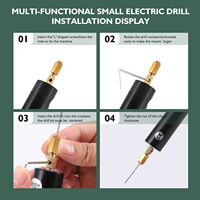 Mini perceuse électrique multifonctionnelle à alimentation USB, perceuse domestique variable, personnalisable, bricolage, perlage, pêche, pierre, perforation pour outils
