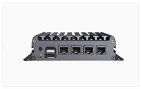 Intel Generasi ke-12 N100 N200 N300 Mini PC Industrial Tanpa Kipas 4 LAN DDR5 16GB Quad Core X86 Linux Komputer Mini Desktop