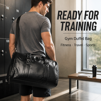 Sac de sport et de voyage unisexe en cuir PU uni, avec compartiment à chaussures, OEM