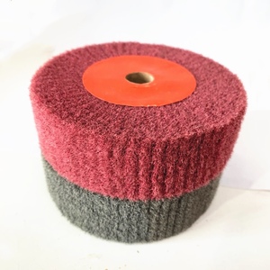 <span class=keywords><strong>Brosse</strong></span> à lamelles en nylon non tissé Roue de tambour de polissage en satin Tambour non tissé abrasif - Product Image 5
