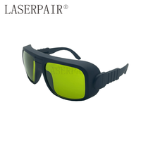 Lunettes de sécurité laser certifiées haute performance à transmission de 40 %, pleine monture, pour 450 nm, 808 nm, 980 nm, 1064 nm